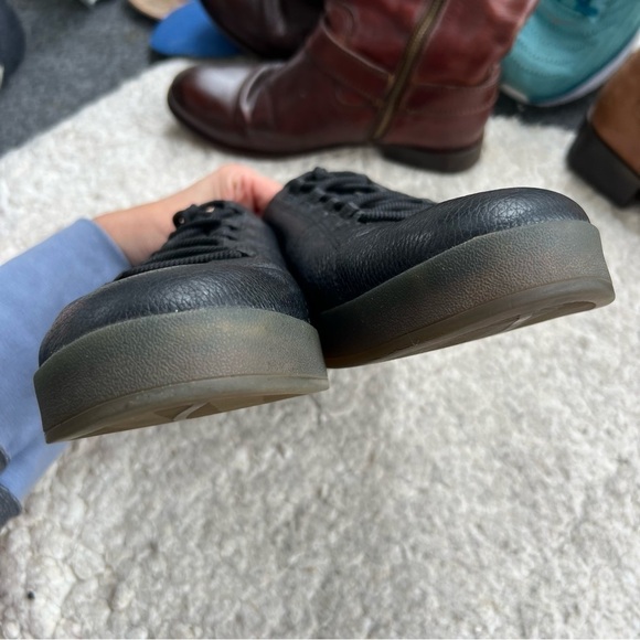 Dr. Scholl's Shoes Men's Pebble Black Leather Nikola Sneakers Size 12M - Picture 9 of 12